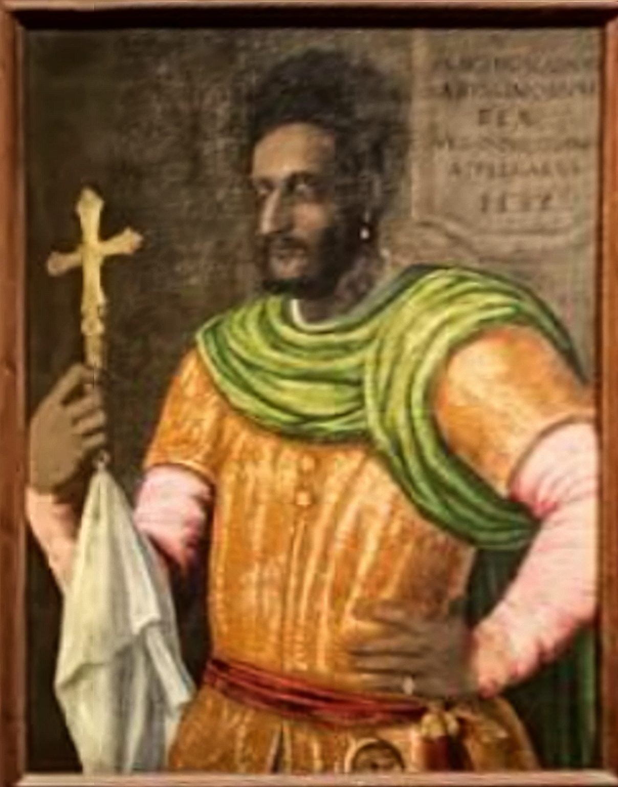Retrato do imperador Lebna Dengel (Davit II) da Etiópia, cujo império, à beira do colapso sob o ataque muçulmano, motivou o apelo a Portugal