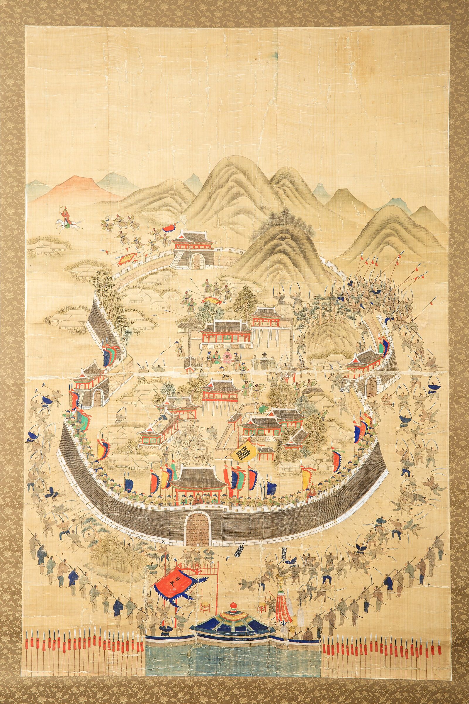 The Siege of Dongnae, 1592: Korean painting of the fortress town's last stand