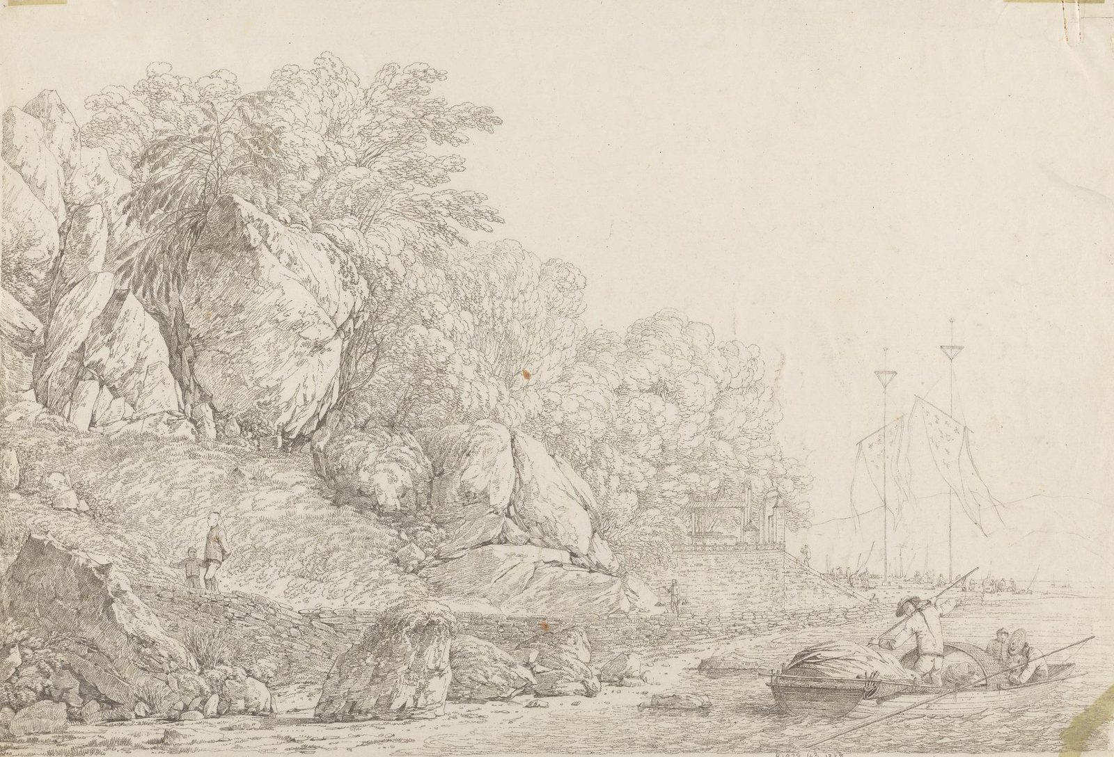 A later 18th-century view of Macao by the British artist John Webber, the Portuguese-held port whose Senado chartered the São Paulo in 1685 for the last Portuguese voyage to Japan
