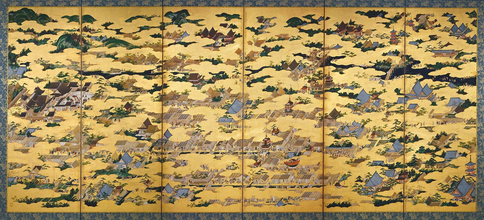 Kyoto in the Sengoku era: Kanō Eitoku's Rakuchū rakugai screen, Uesugi version