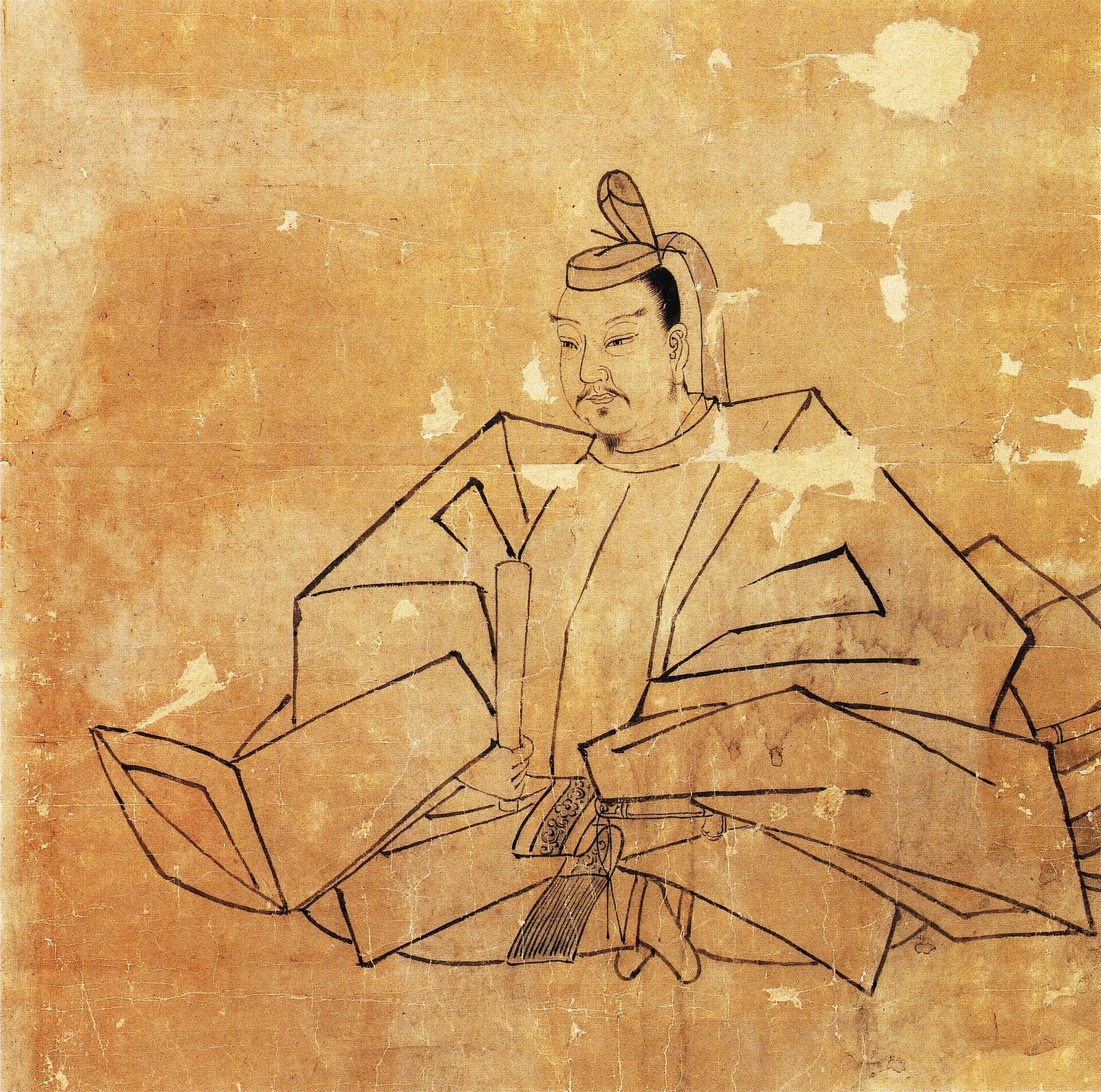 Ink portrait of Tokugawa Hidetada, second Tokugawa shogun