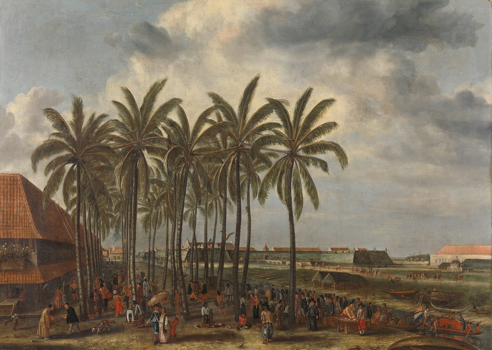 The Castle of Batavia, seat of the VOC in Asia, painted by Andries Beeckman